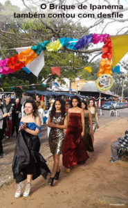 Brique de Ipanema contou com desfile - Divulgação