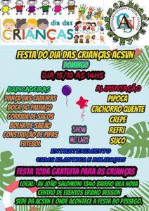 Festa do Dia da Criança ACSVN - Completo - Divulgação