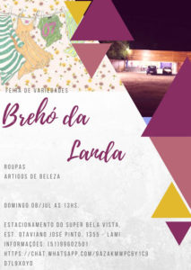 Divulgação Brecho da Landa Julho 2018